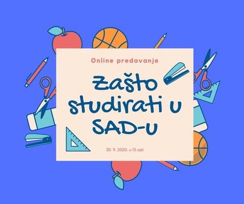 Online predavanje: Zašto studirati u SAD-u