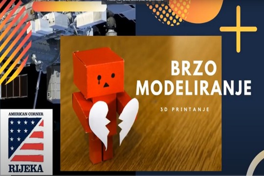 Video edukacija American Cornera Rijeka: Brzo 3D modeliranje