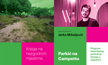 Knjiga na nezgodnim mjestima: Jerko Mihaljević i "Putar i parizer" u parkiću na Campettu 