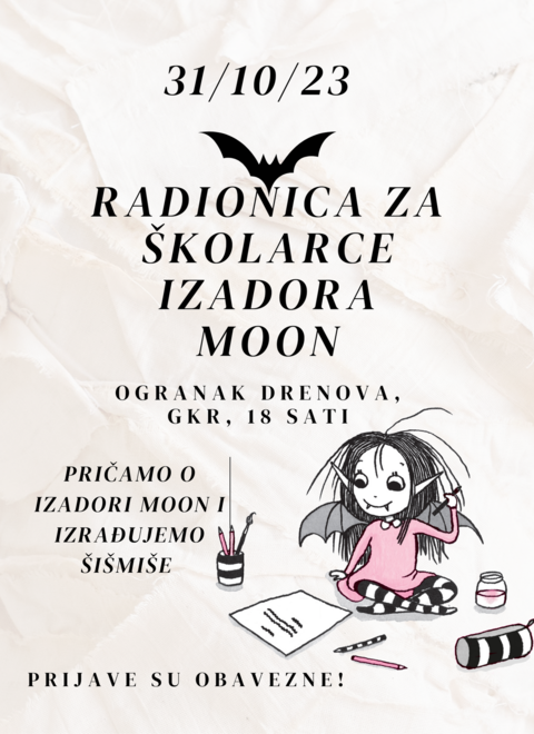 U Ogranku Drenova: radionica za školarce Izadora Moon